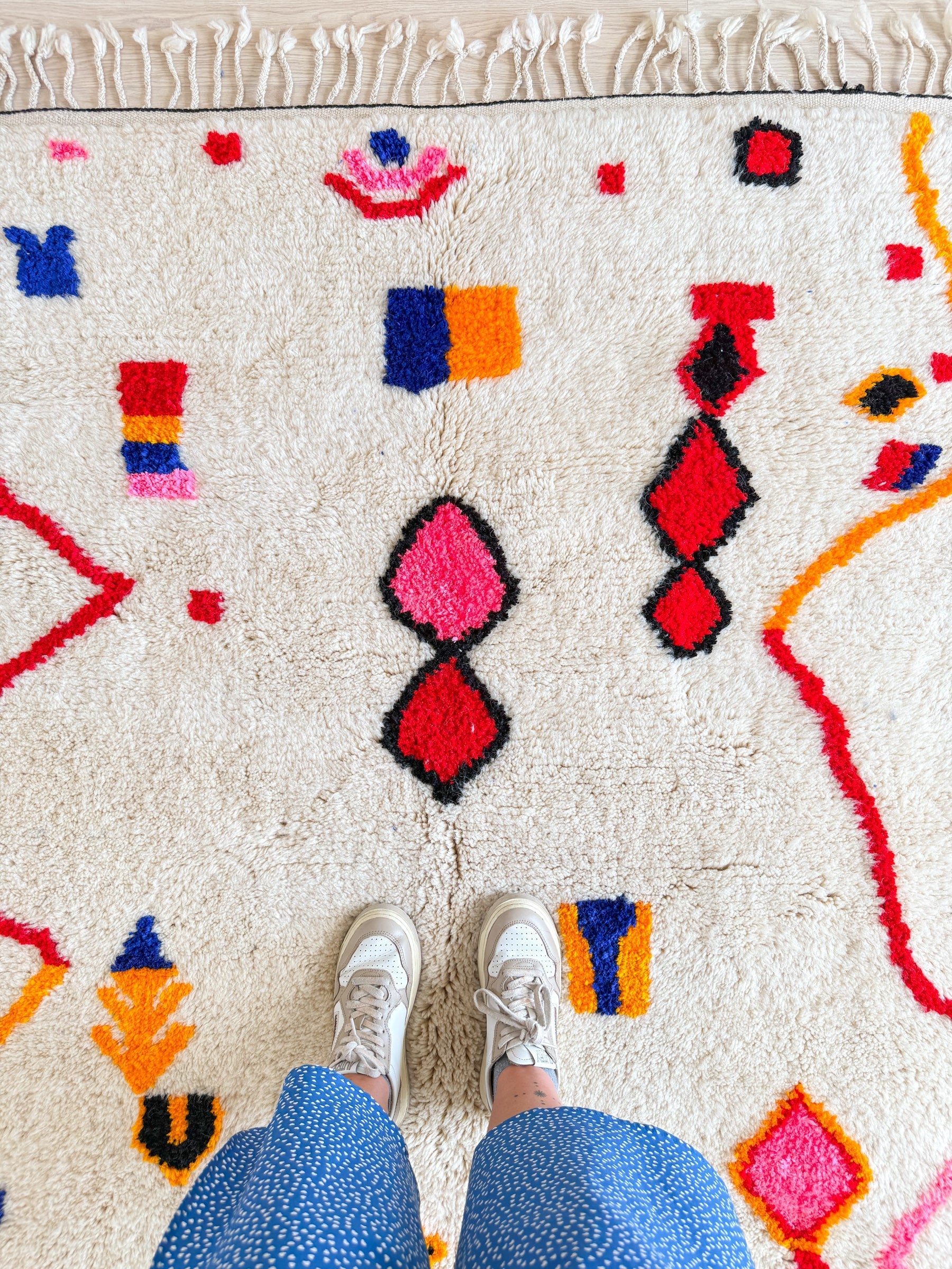 Tapis Berbère Coloré 151 X 242 Cm - N°1924