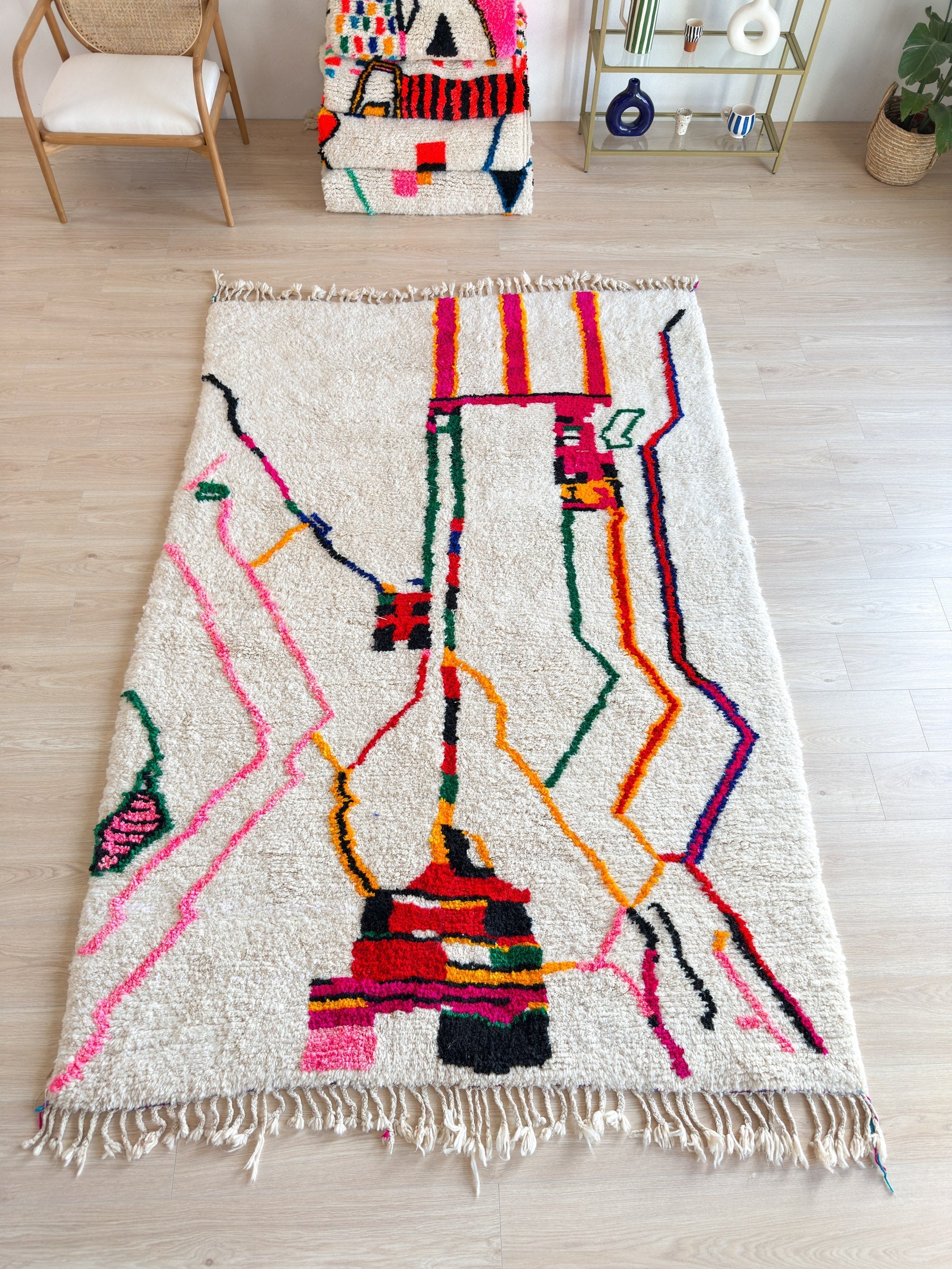 Tapis Berbère Coloré 185 X 296 Cm - N°1619