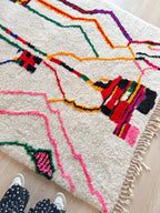 Tapis Berbère Coloré 185 X 296 Cm - N°1619