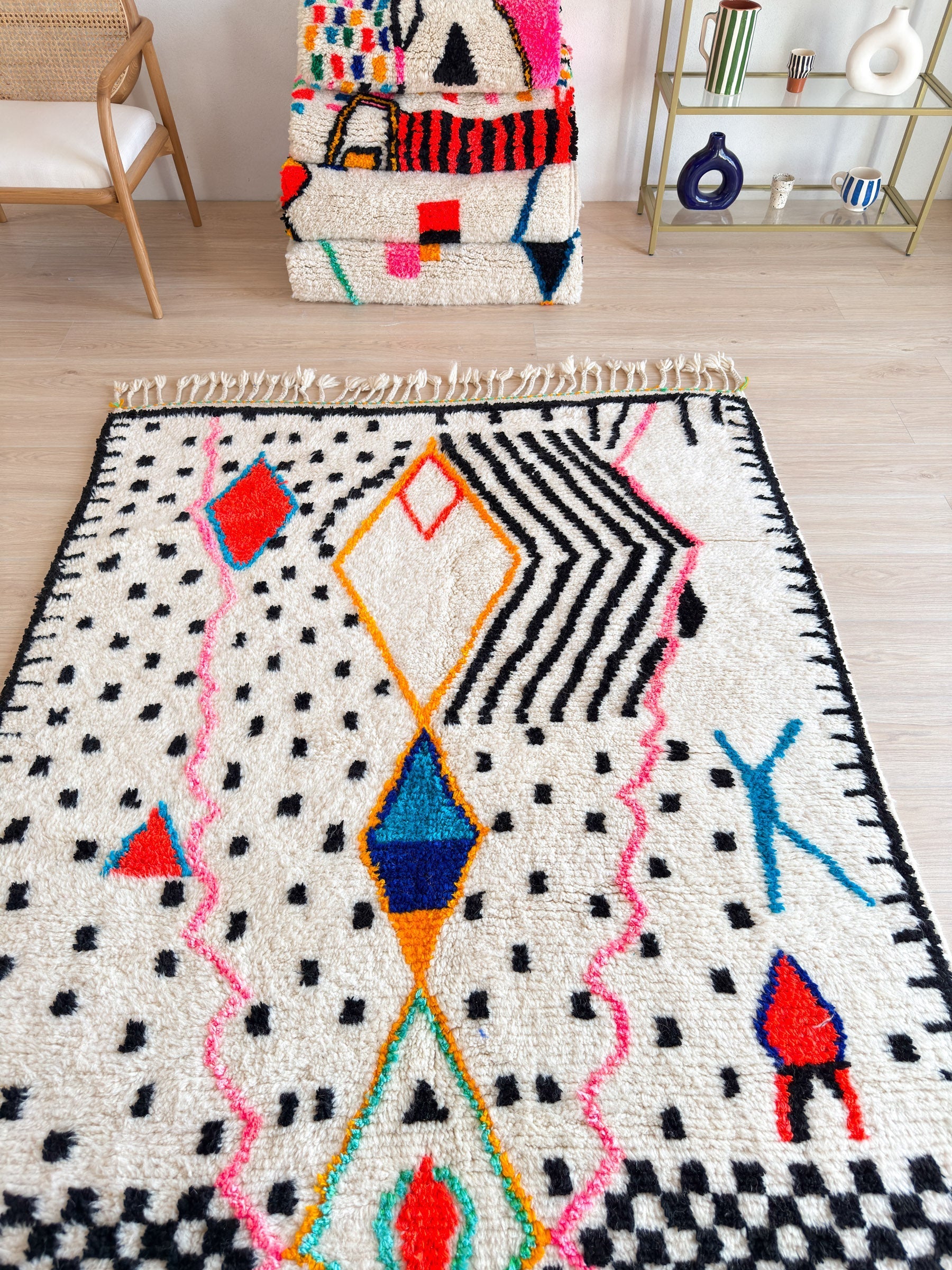 Tapis Berbère Coloré 157 X 275 Cm - N°1901