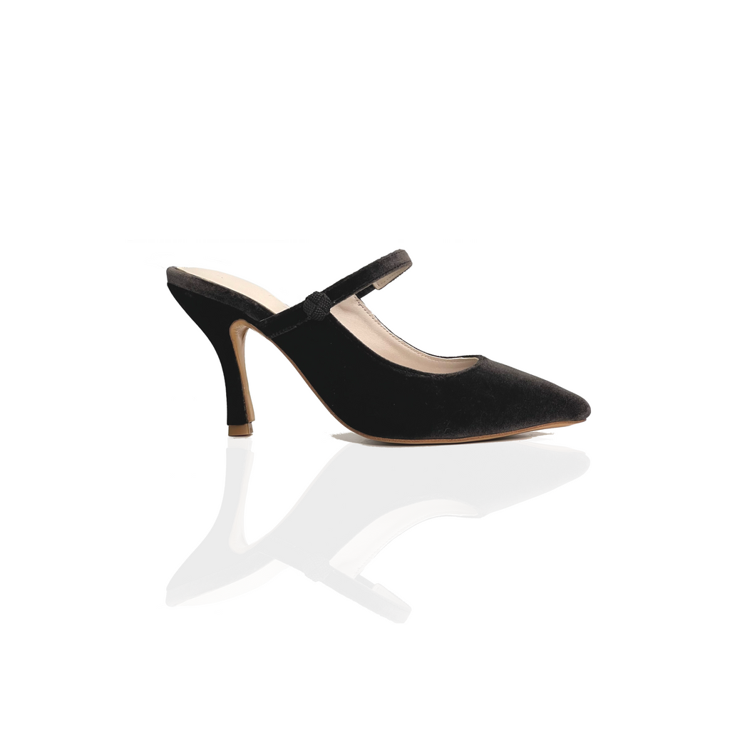 Mules Mary Jane Velvet 75