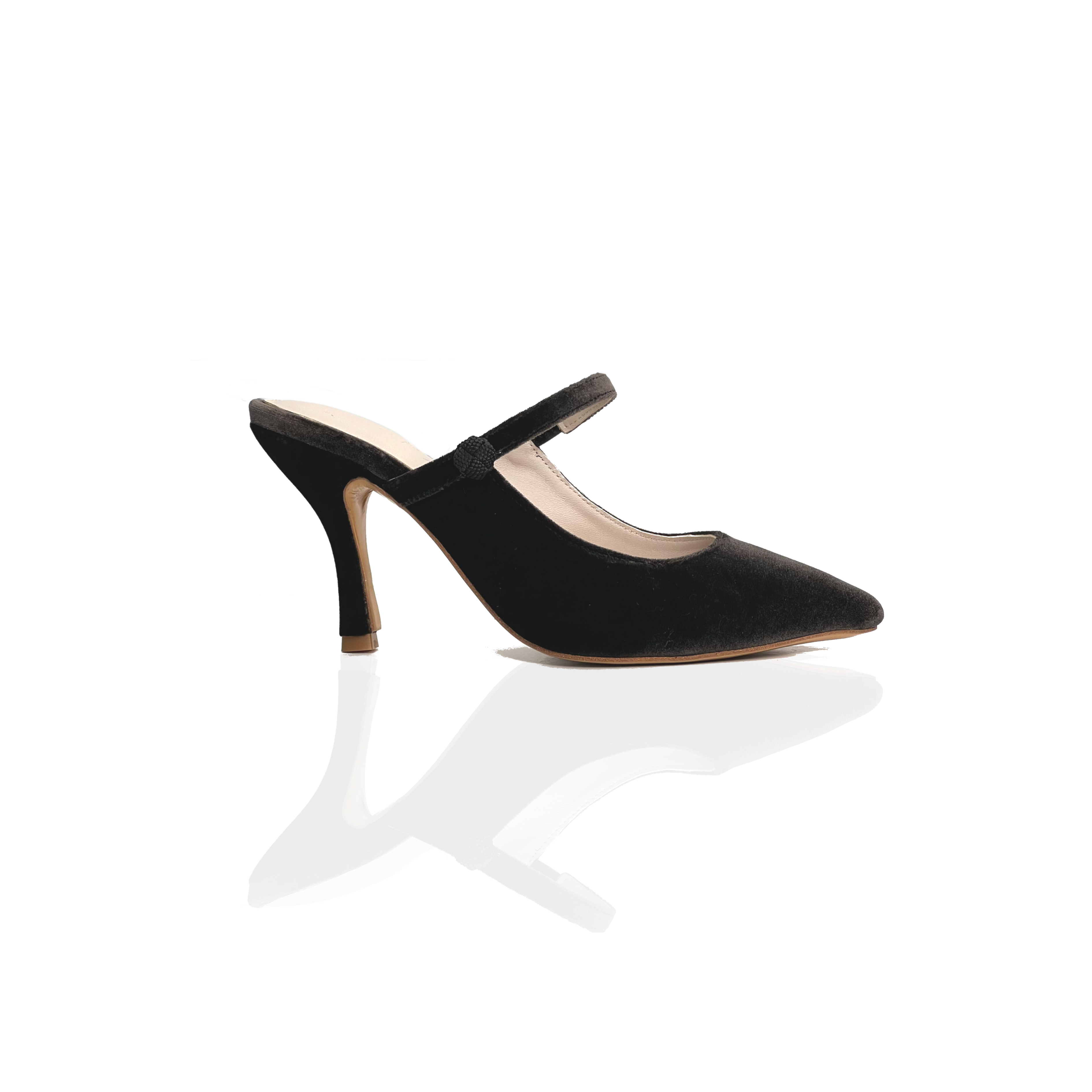 Mules Mary Jane Velvet 75