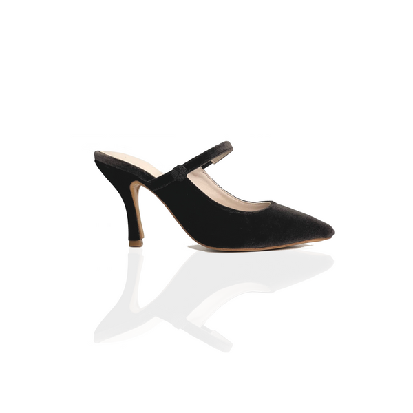 Mules Mary Jane Velvet 75