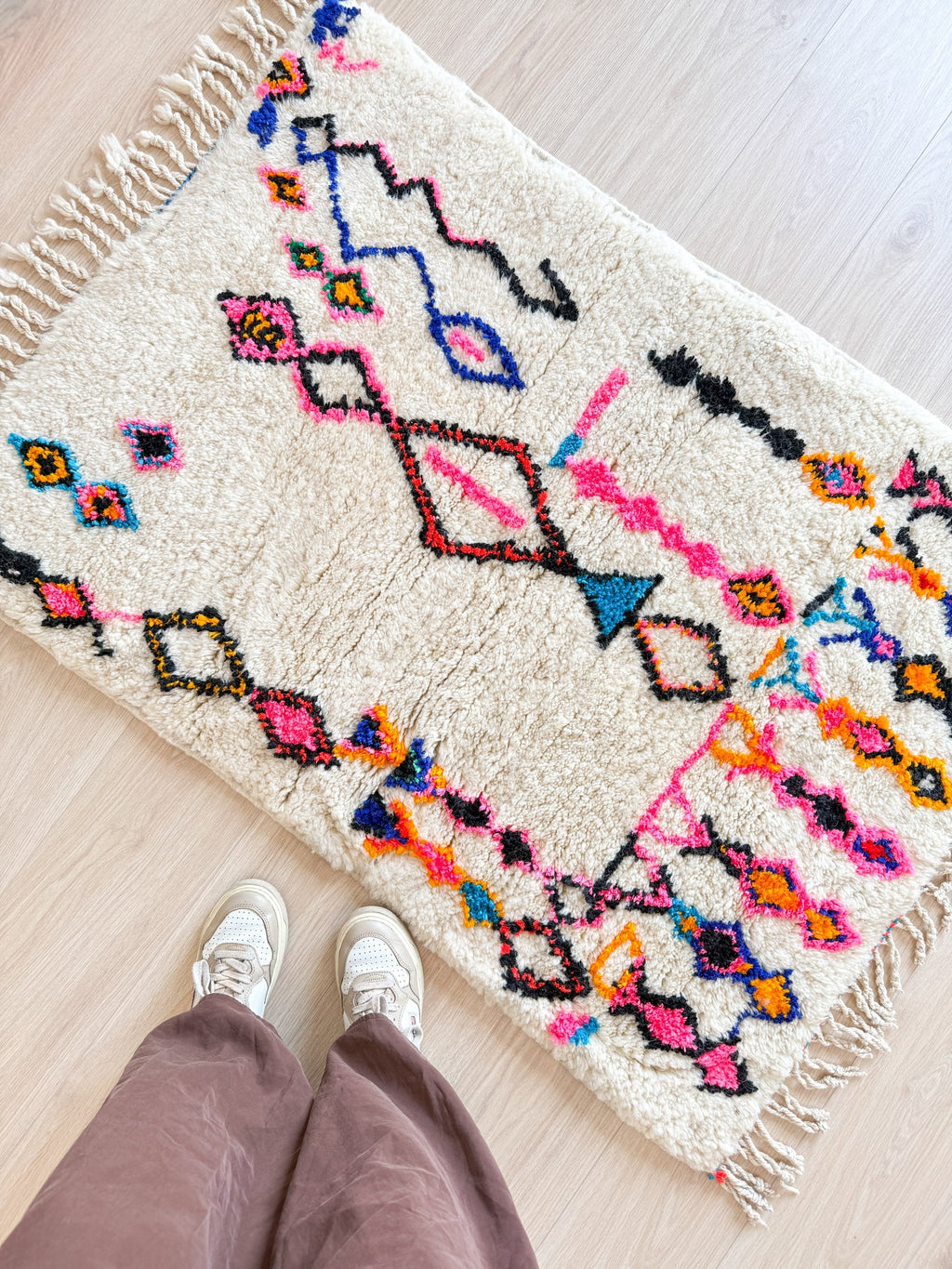 Tapis Berbère Coloré 87 X 141 Cm - N°1915
