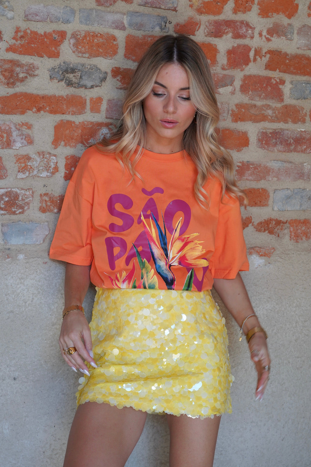T-Shirt Sao Paulo Orange