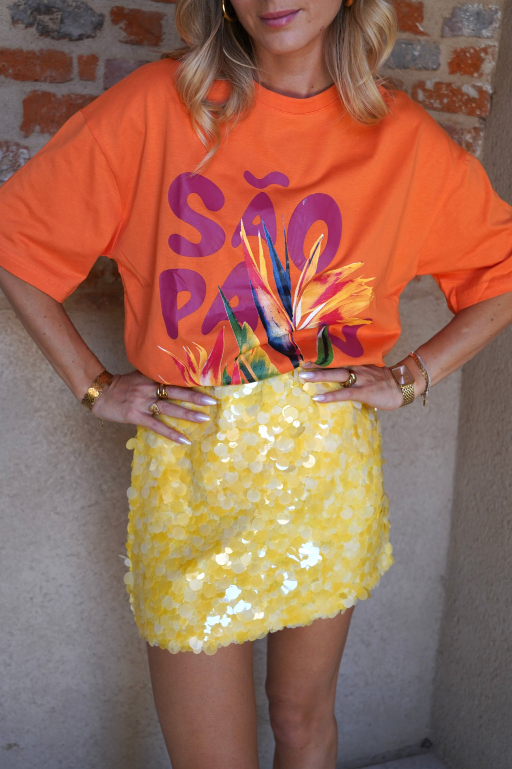 T-Shirt Sao Paulo Orange