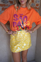 T-Shirt Sao Paulo Orange