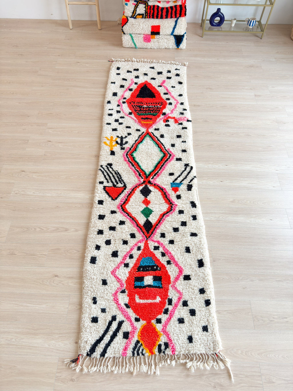 Tapis Berbère De Couloir 94 X 334 Cm - N°1898
