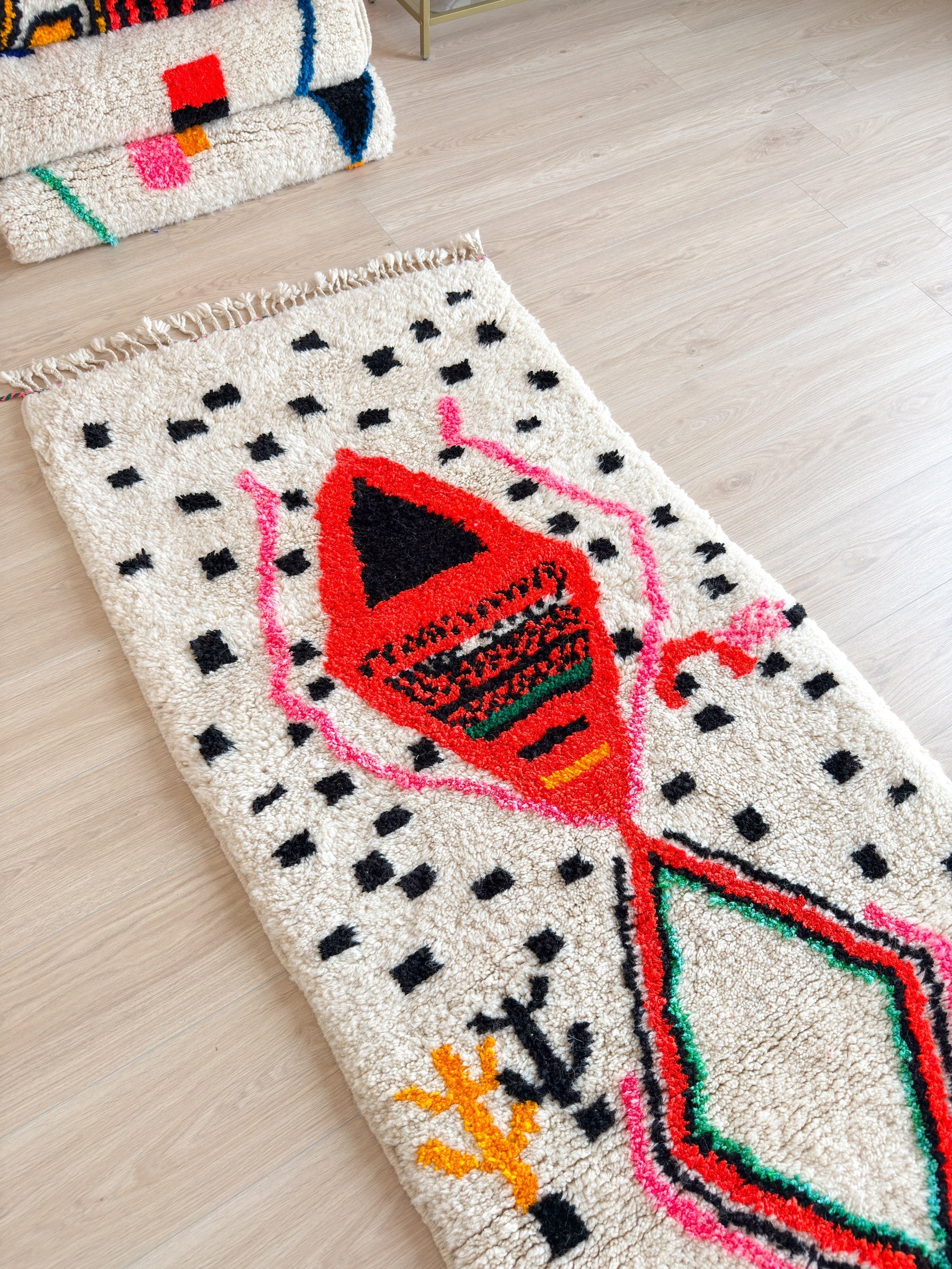 Tapis Berbère De Couloir 94 X 334 Cm - N°1898