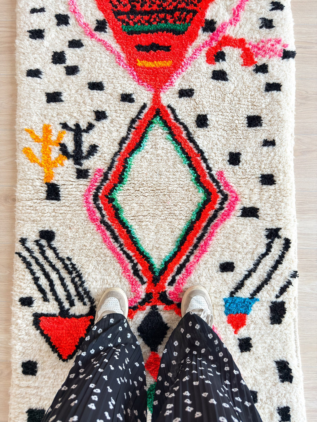 Tapis Berbère De Couloir 94 X 334 Cm - N°1898