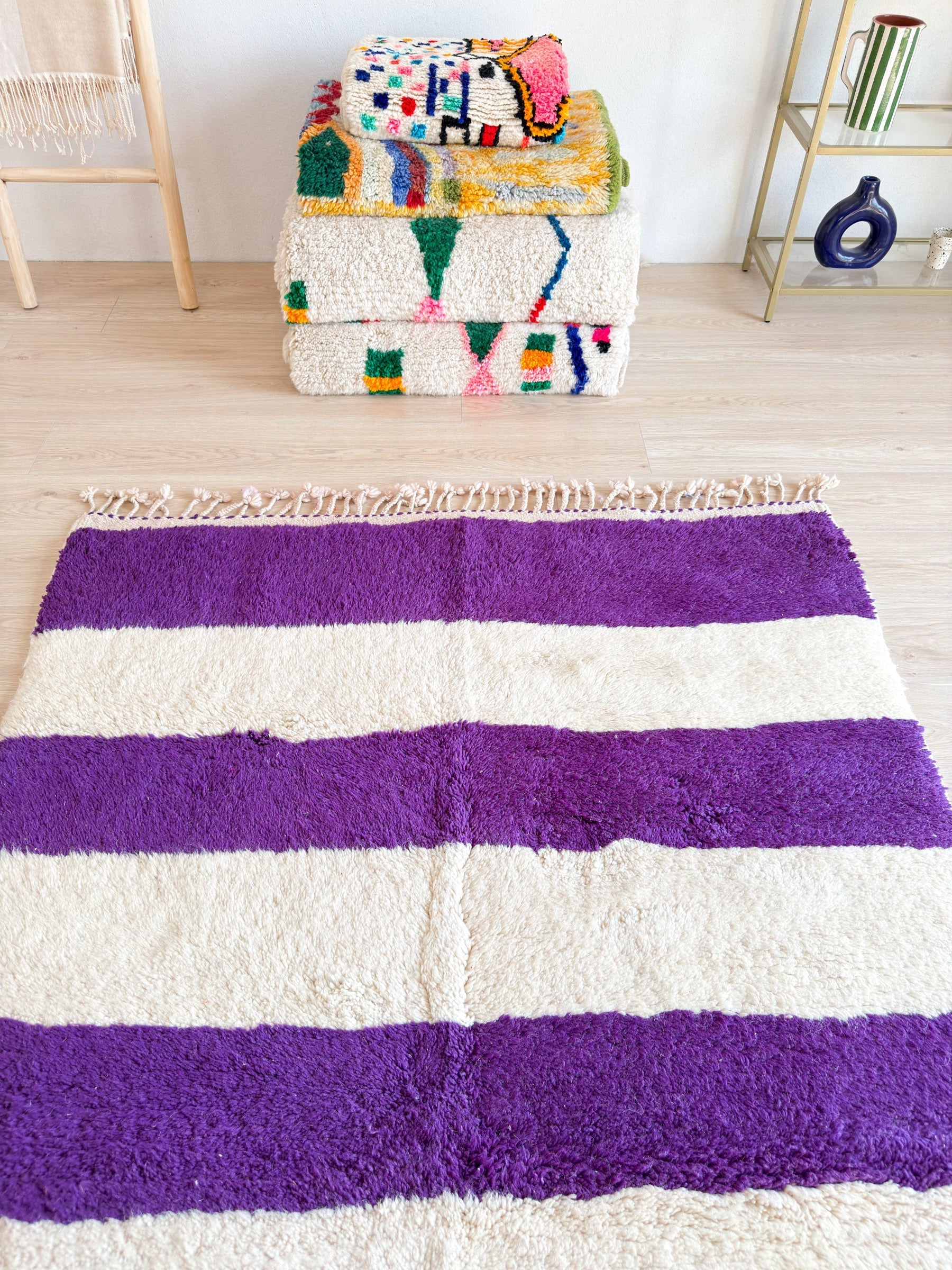 Tapis Berbère Coloré 143 X 260 Cm - N°1324