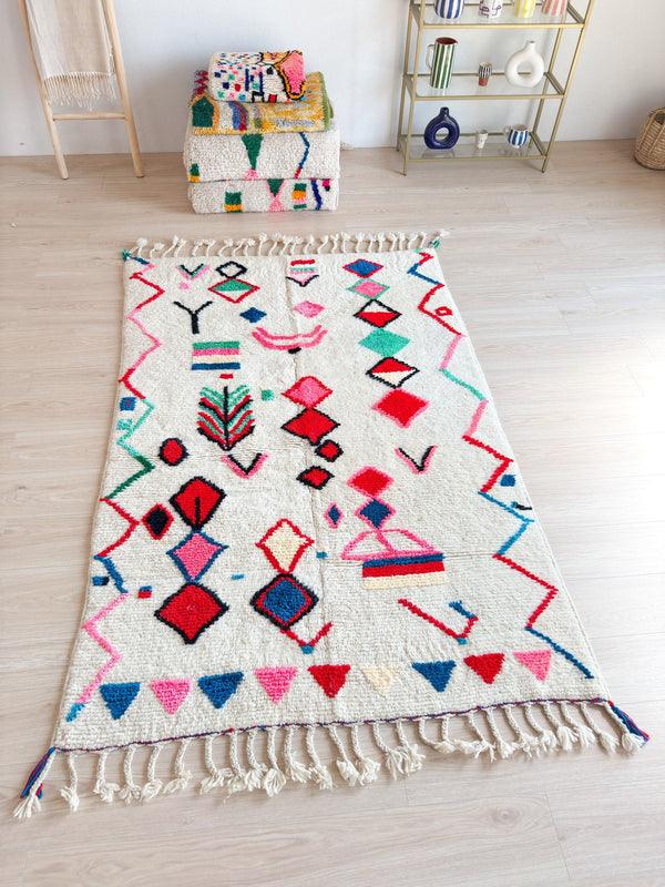 Tapis Berbère Coloré 146 X 240 Cm - N°1510