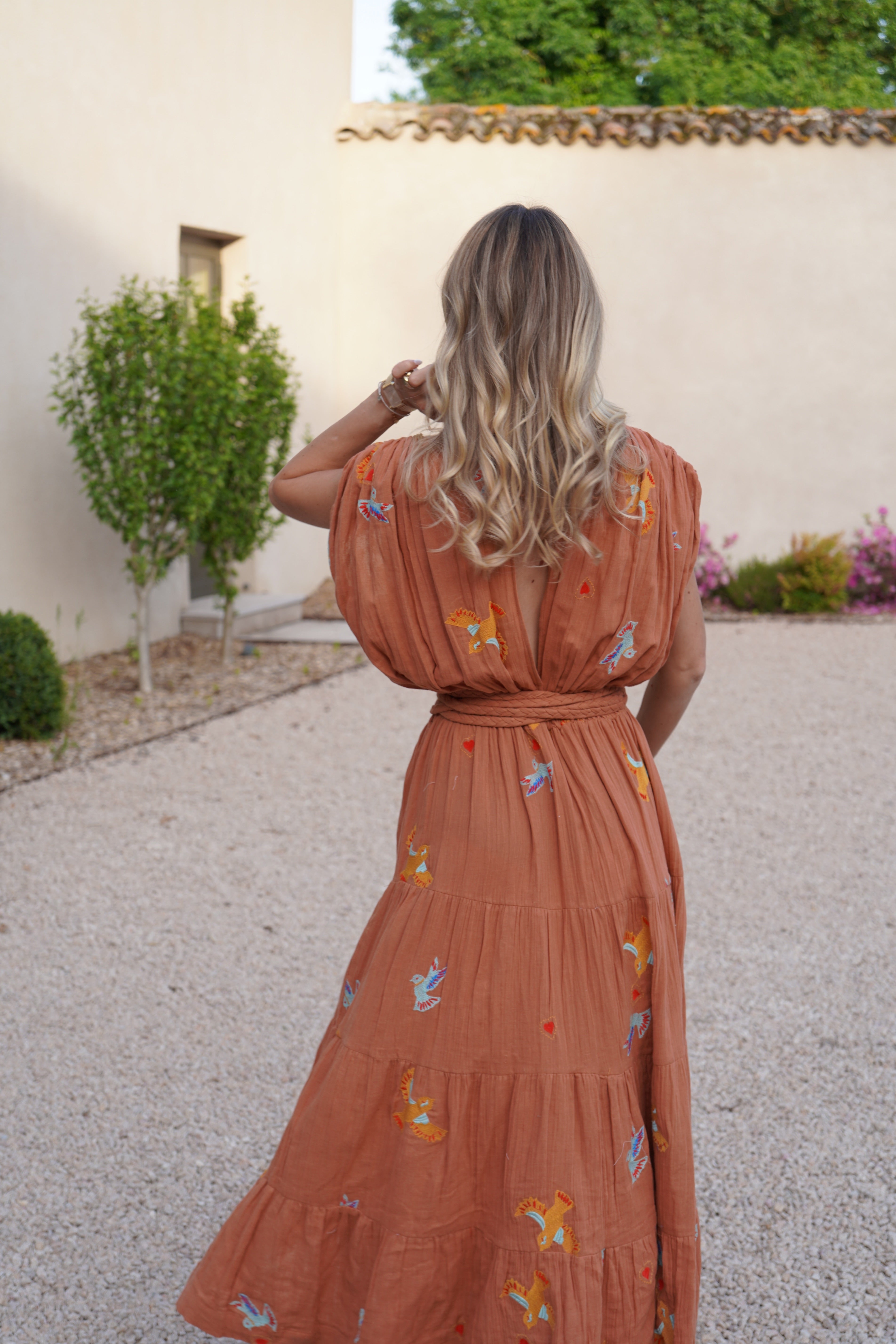 Robe Gold Bird Terracotta