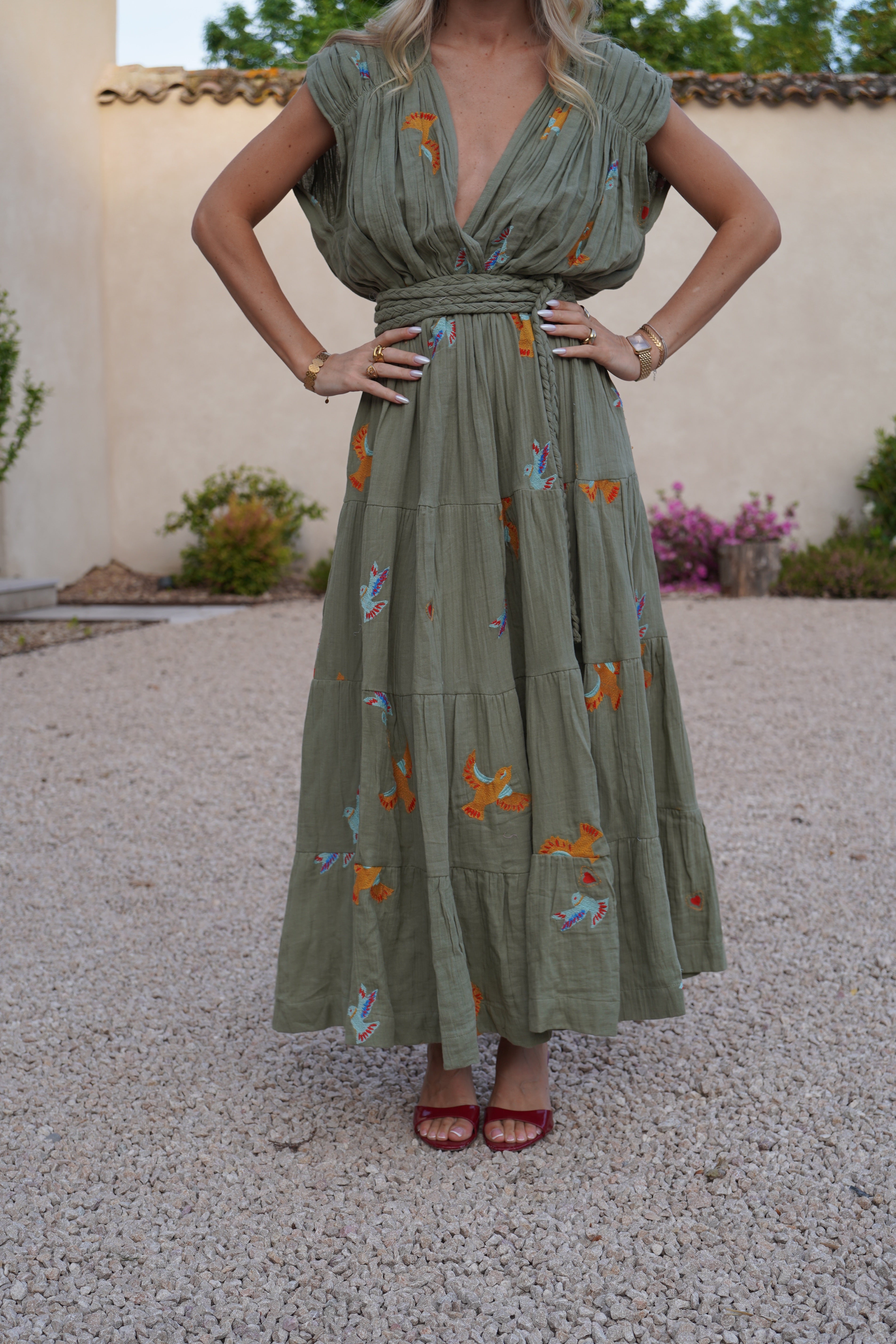 Robe Gold Bird Kaki