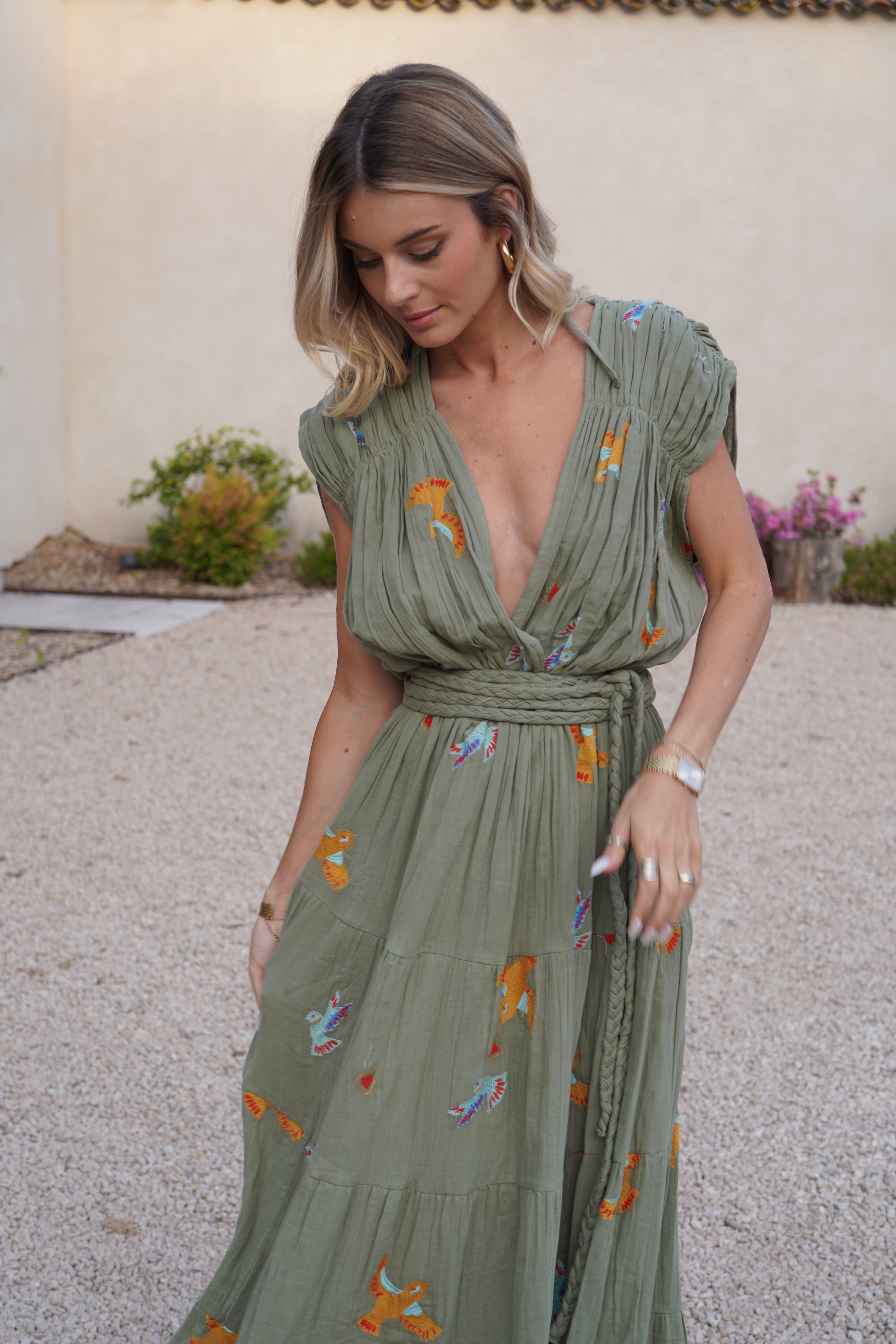 Robe Gold Bird Kaki