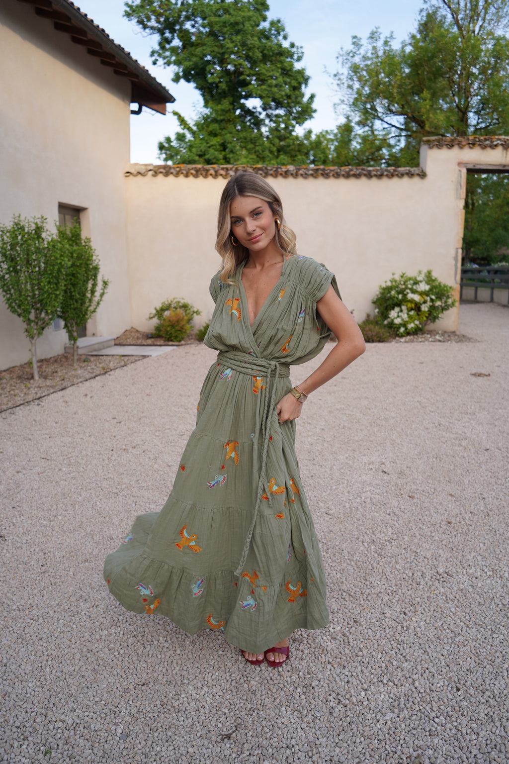 Robe Gold Bird Kaki