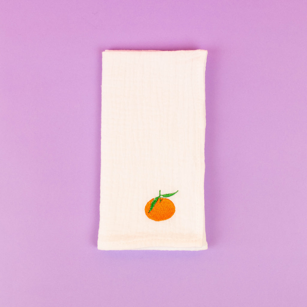 Serviette de table brodée en gaze de coton - Summer - INSIDE Box - Shop - Conseil