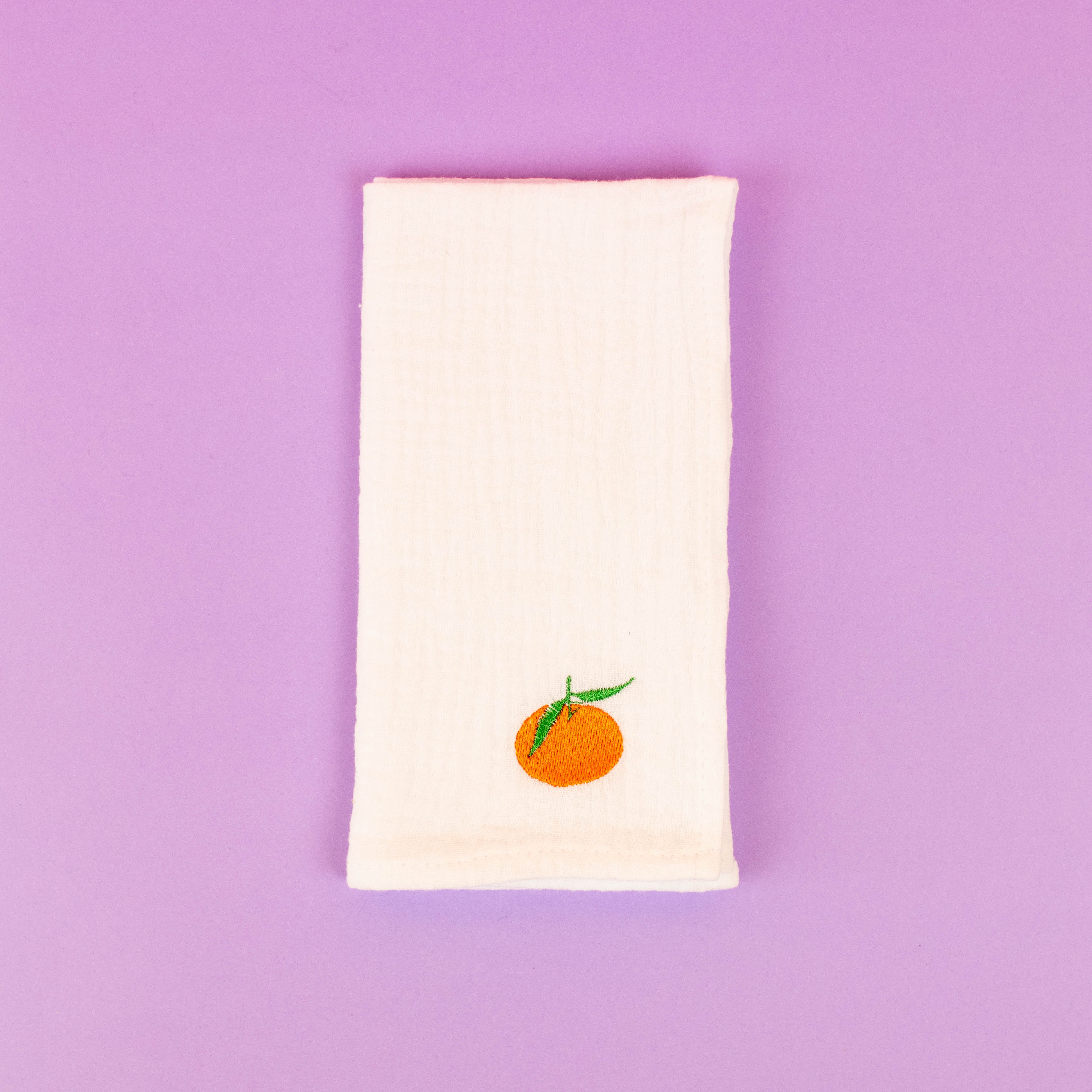 Serviette de table brodée en gaze de coton - Summer - INSIDE Box - Shop - Conseil