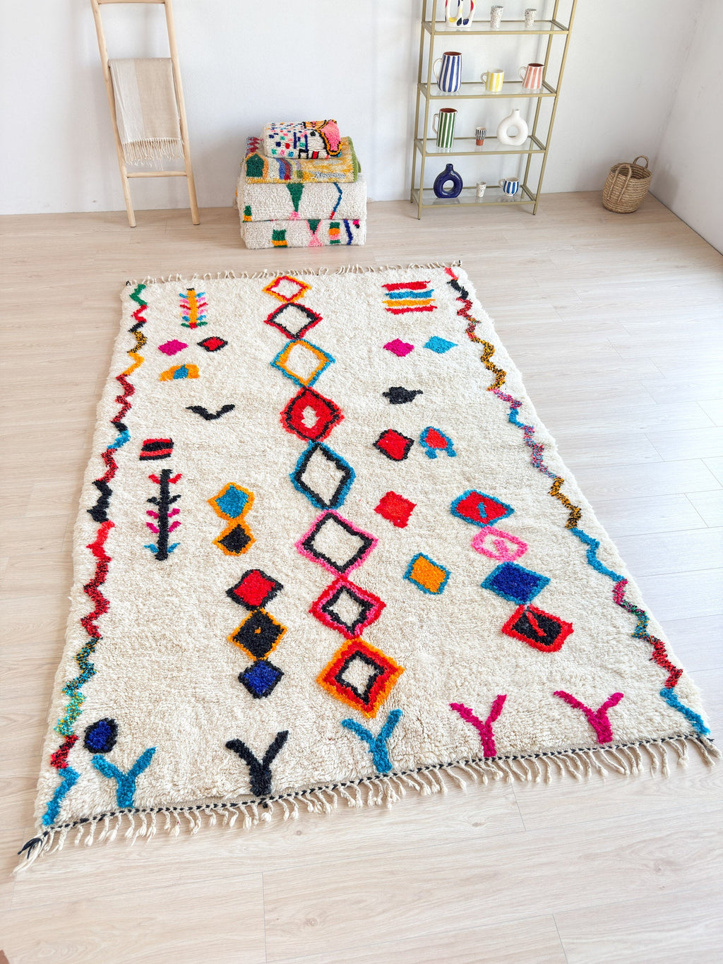 Tapis Berbère Coloré 194 X 315 Cm - N°2264