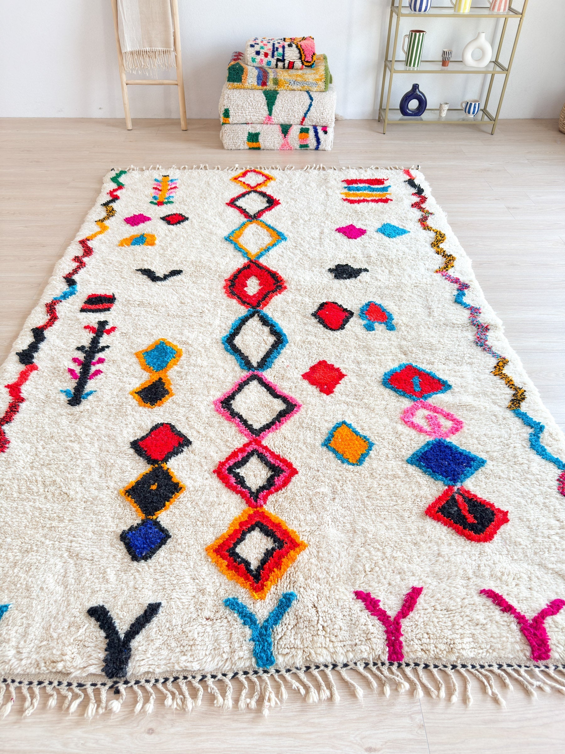 Tapis Berbère Coloré 194 X 315 Cm - N°2264