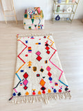 Tapis Berbère Coloré 119 X 210 Cm - N°2242