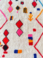 Tapis Berbère Coloré 119 X 210 Cm - N°2242
