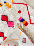Tapis Berbère Coloré 119 X 210 Cm - N°2242