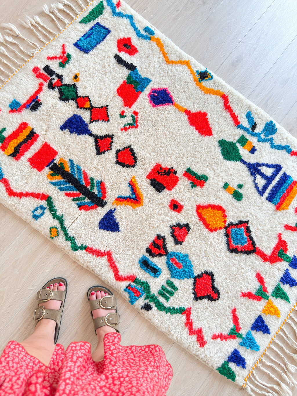 Tapis Berbère Coloré 103 X 181 Cm - N°2214