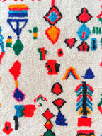 Tapis Berbère Coloré 103 X 181 Cm - N°2214