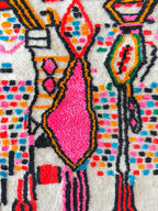 Tapis Berbère Coloré 107 X 189 Cm - N°2209