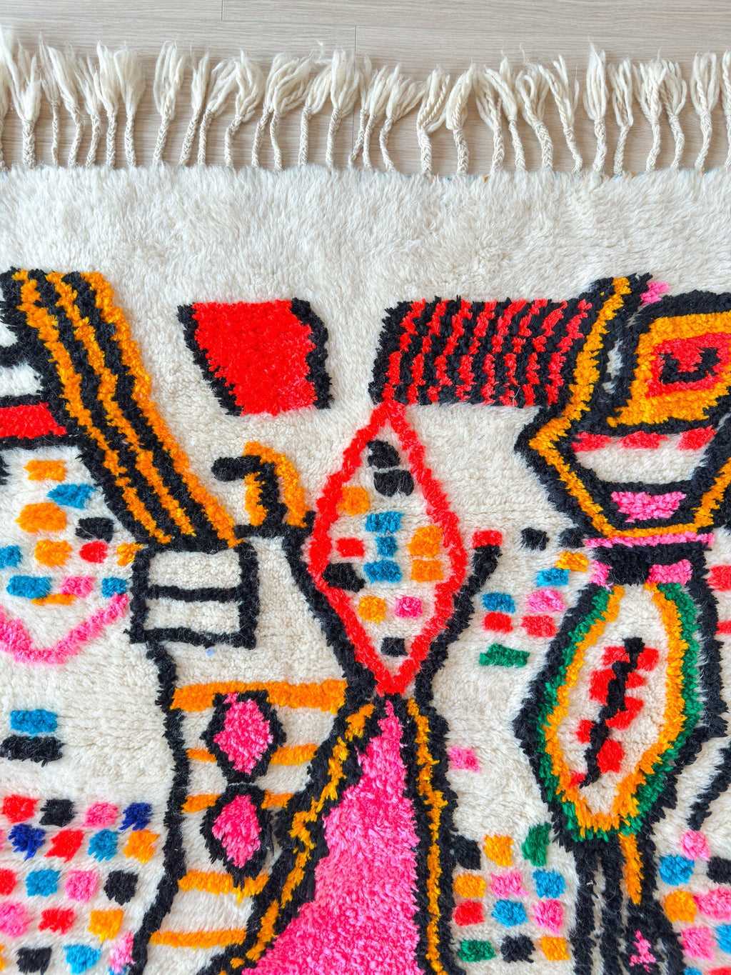 Tapis Berbère Coloré 107 X 189 Cm - N°2209