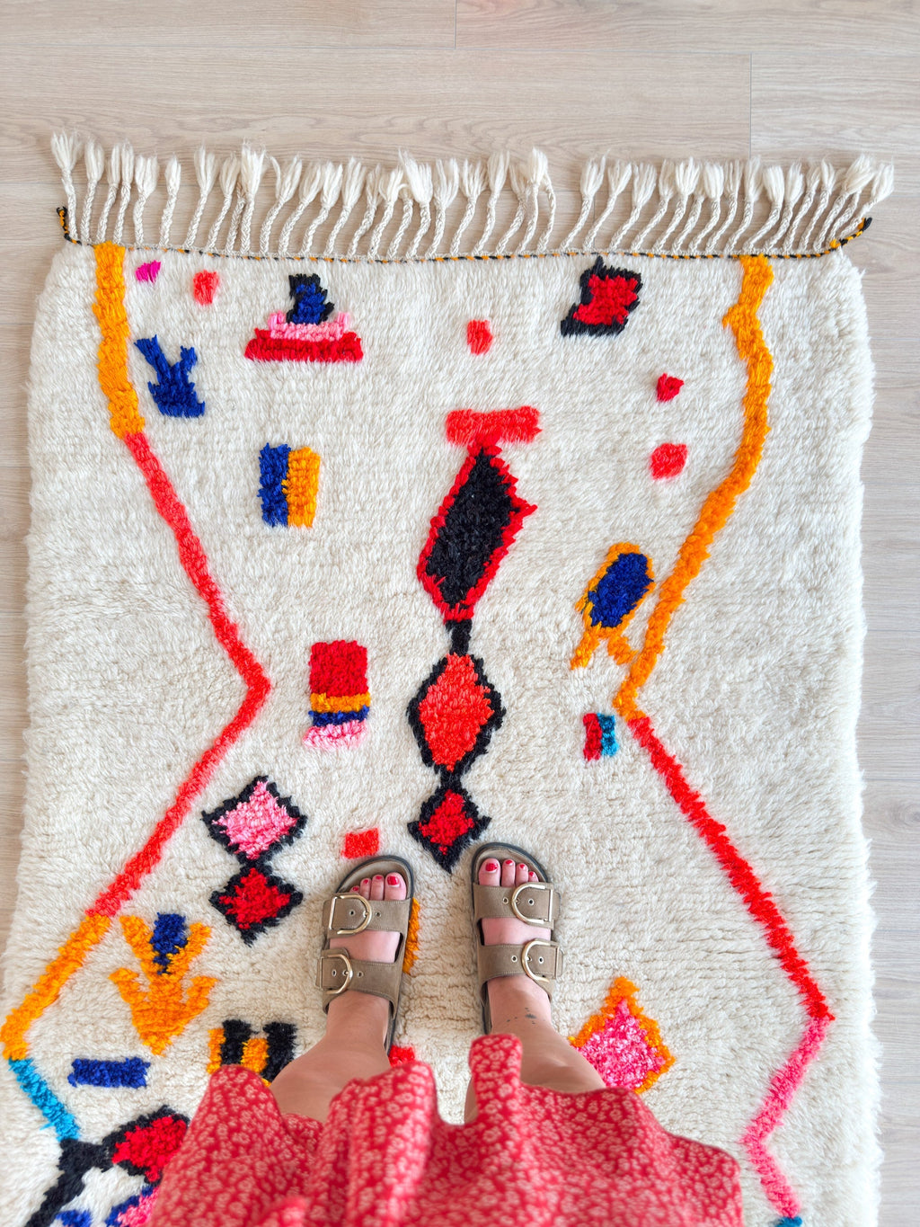 Tapis Berbère Coloré 107 X 183 Cm - N°2239
