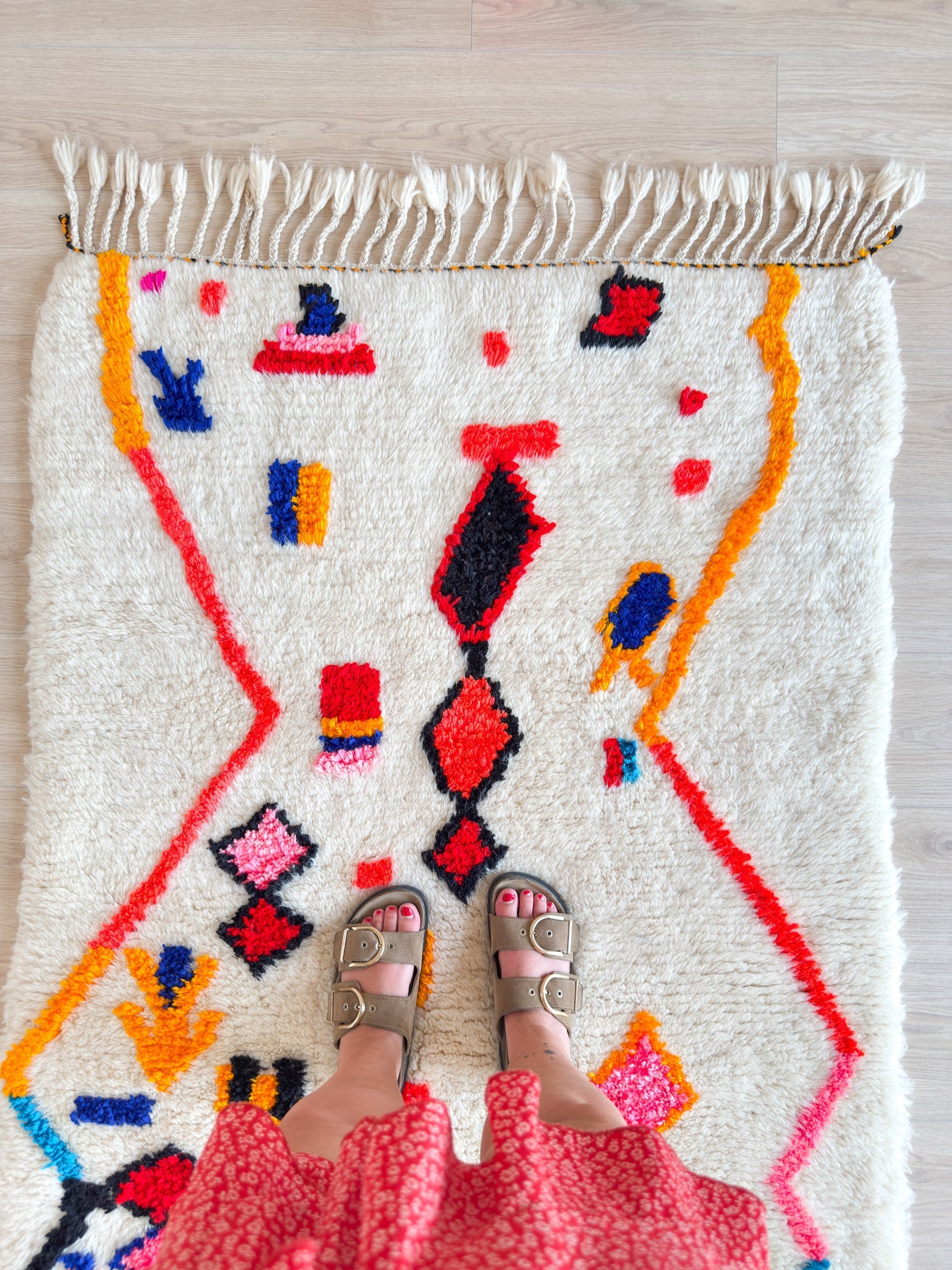Tapis Berbère Coloré 107 X 183 Cm - N°2239