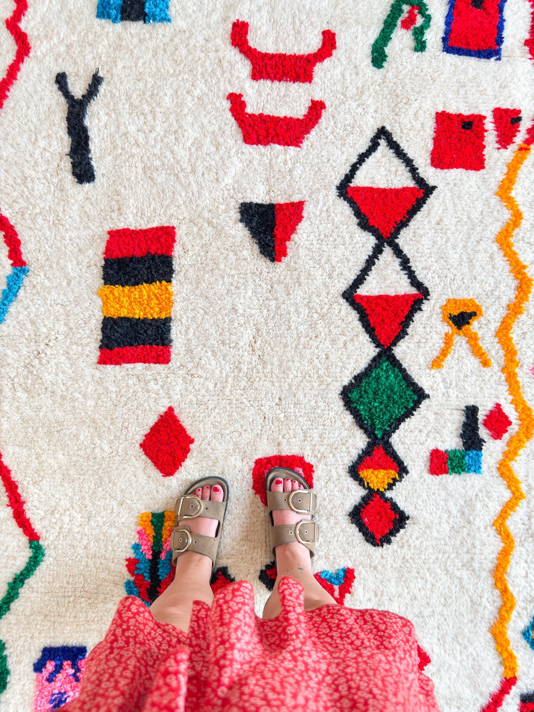 Tapis Berbère Coloré 149 X 281 Cm - N°2201
