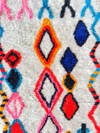 Tapis De Couloir Berbère Coloré 81 X 299 Cm - N°2224