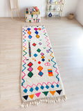 Tapis De Couloir Berbère Coloré 108 X 347 Cm - N°2235