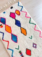 Tapis De Couloir Berbère Coloré 108 X 347 Cm - N°2235