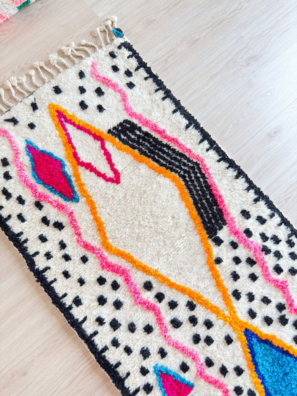 Tapis De Couloir Berbère Coloré 87 X 304 Cm - N°1965