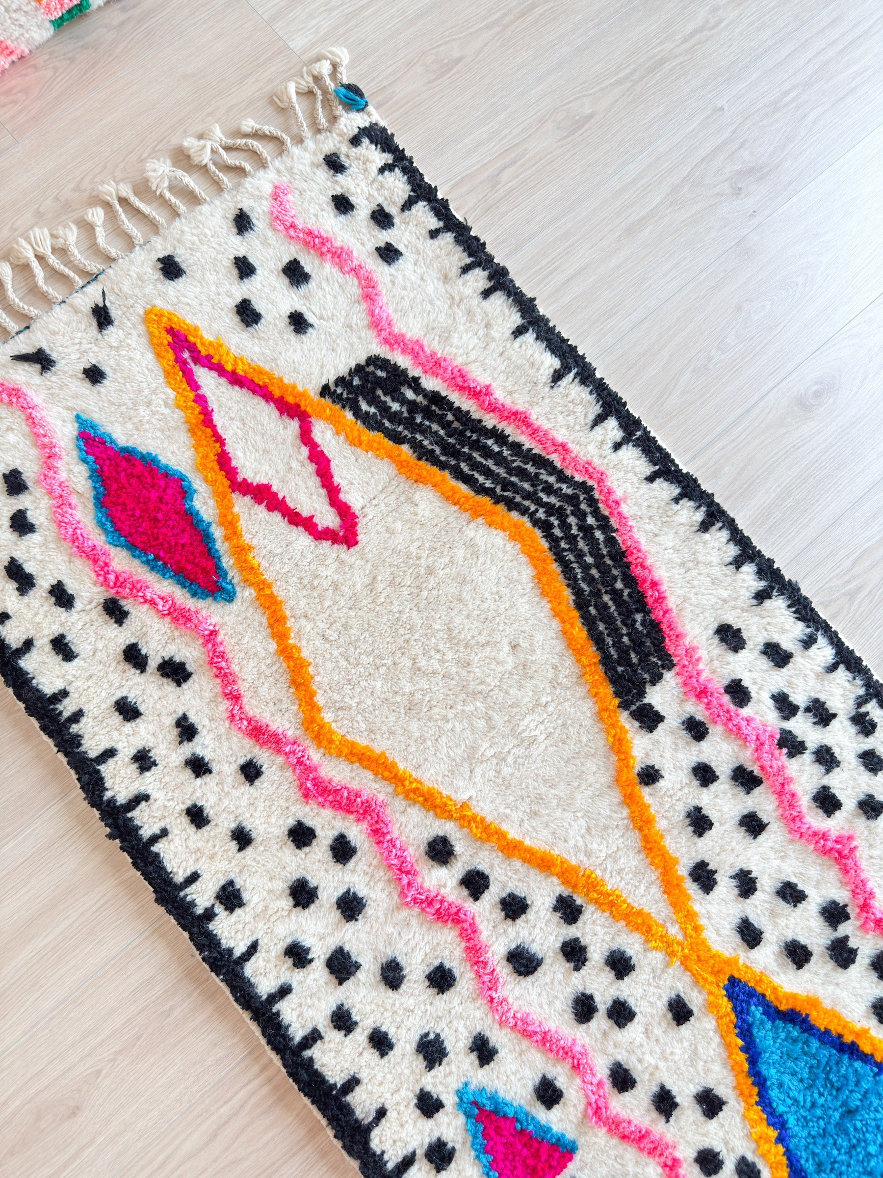 Tapis De Couloir Berbère Coloré 87 X 304 Cm - N°1965