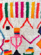 Tapis Berbère De Couloir Coloré  88 X 263 Cm - N°1870