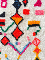 Tapis Berbère De Couloir Coloré  88 X 263 Cm - N°1870