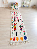 Tapis De Couloir Berbère Coloré 84 X 292 Cm - N°2247