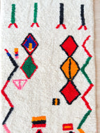 Tapis De Couloir Berbère Coloré 84 X 292 Cm - N°2247