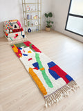 Tapis Berbère De Couloir Coloré  83 X 275 Cm - N°1760