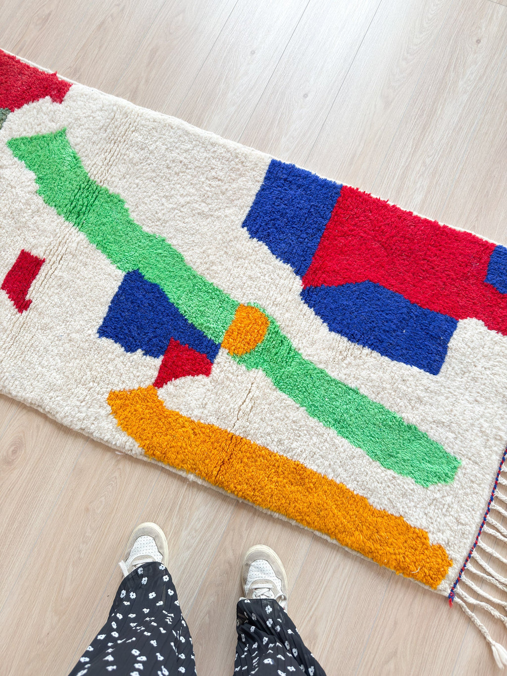 Tapis Berbère De Couloir Coloré  83 X 275 Cm - N°1760
