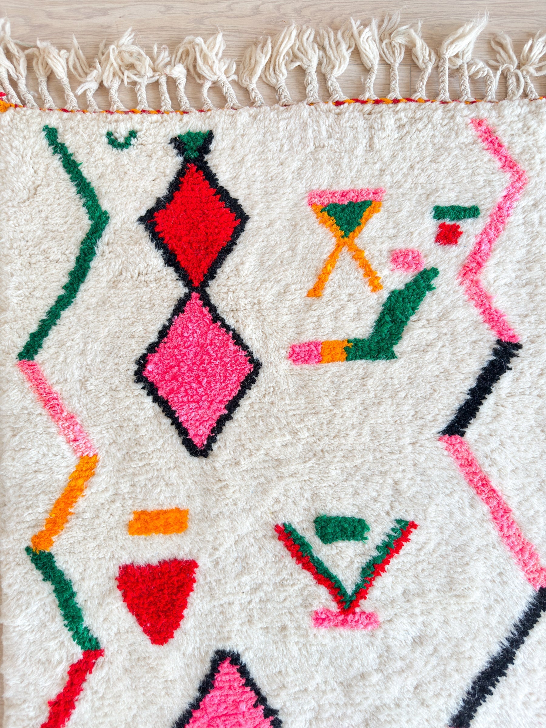 Tapis De Couloir Berbère Coloré 84 X 292 Cm - N°2247