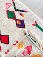 Tapis De Couloir Berbère Coloré 84 X 292 Cm - N°2247