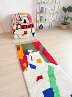 Tapis Berbère De Couloir Coloré  83 X 275 Cm - N°1760
