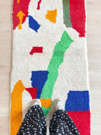 Tapis Berbère De Couloir Coloré  83 X 275 Cm - N°1760