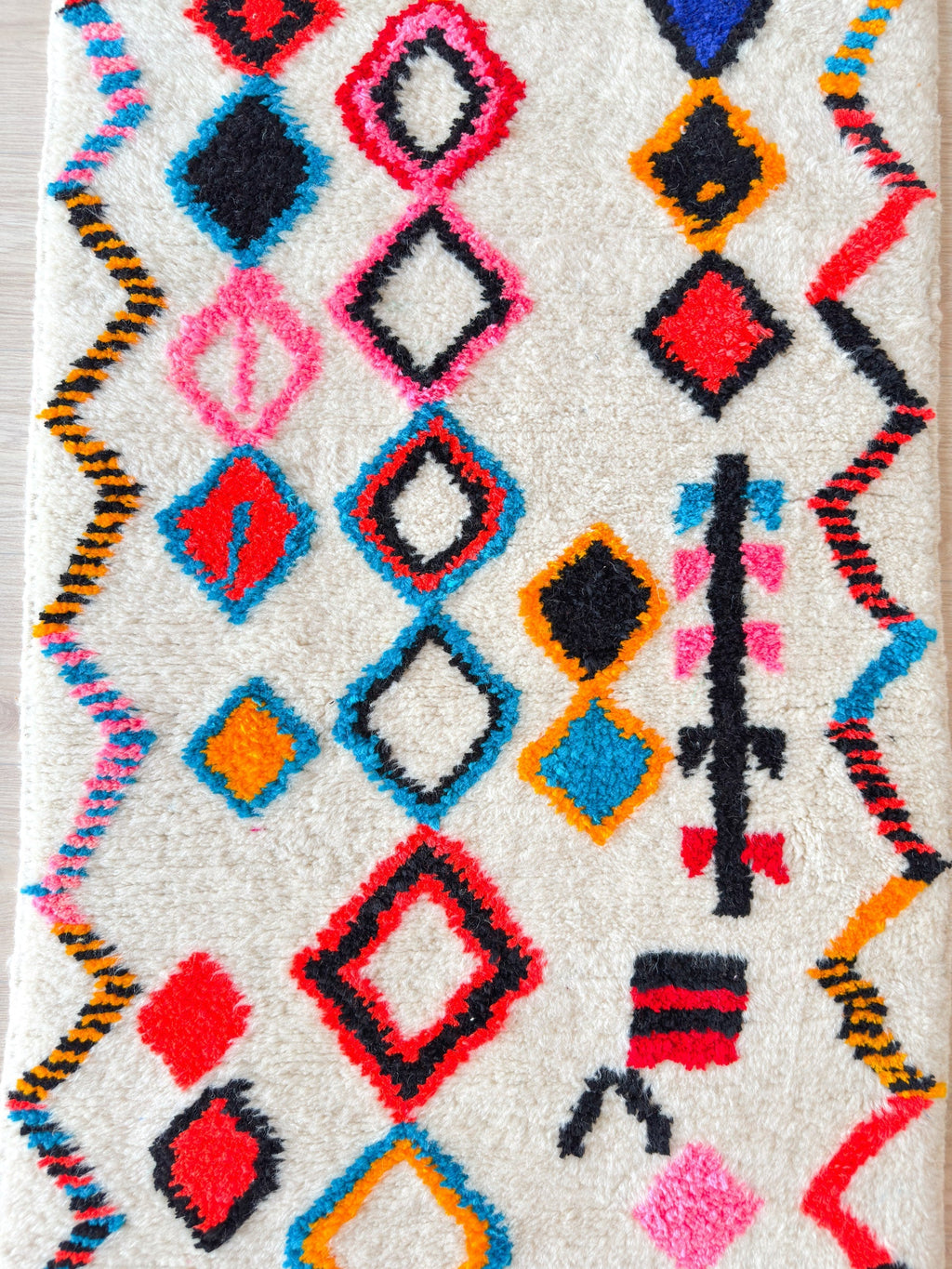 Tapis De Couloir Berbère Coloré 82 X 263 Cm - N°2234